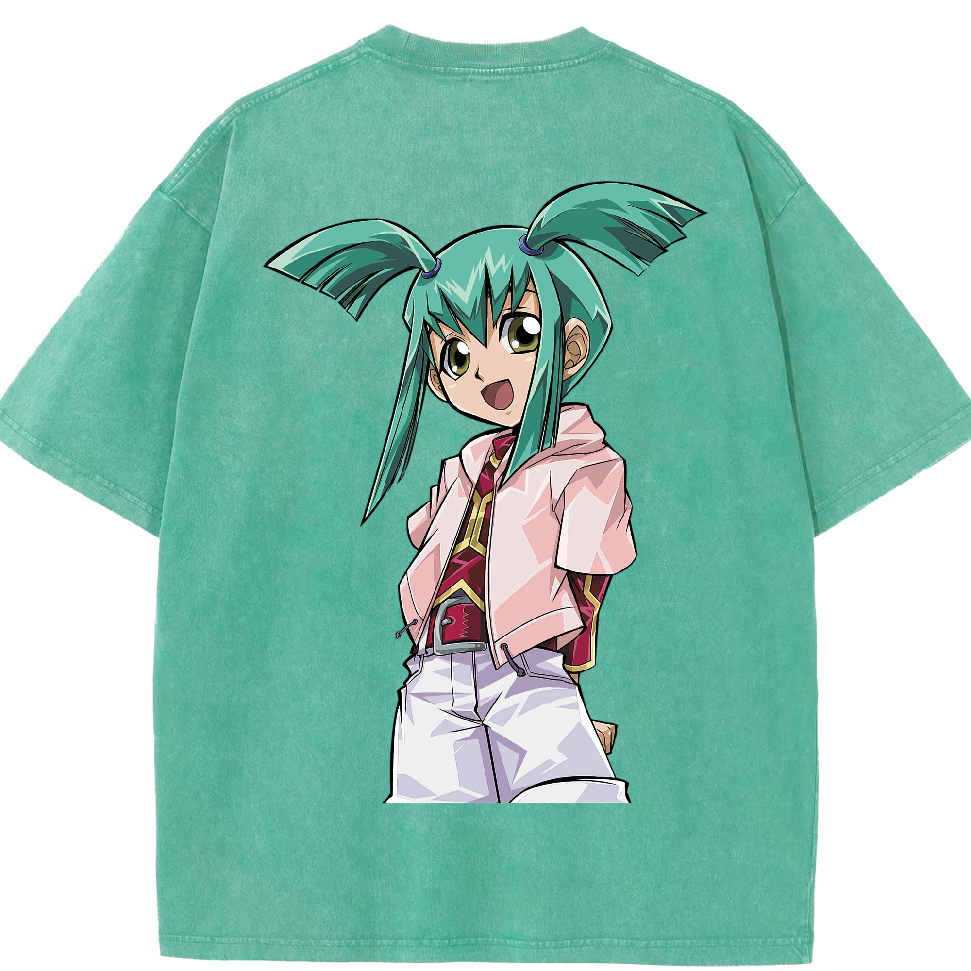 （画像用） 遊☆戯☆王 Yu-Gi-Oh! 綿100% ヴィンテージ風 半袖Tシャツ（背面プリント）